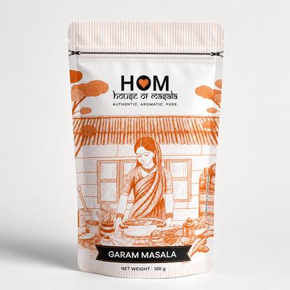 HOM Spice Combo Pack (Set of 3) – Red Chilli Powder, Garam Masala & Haldi Powder | 100G each